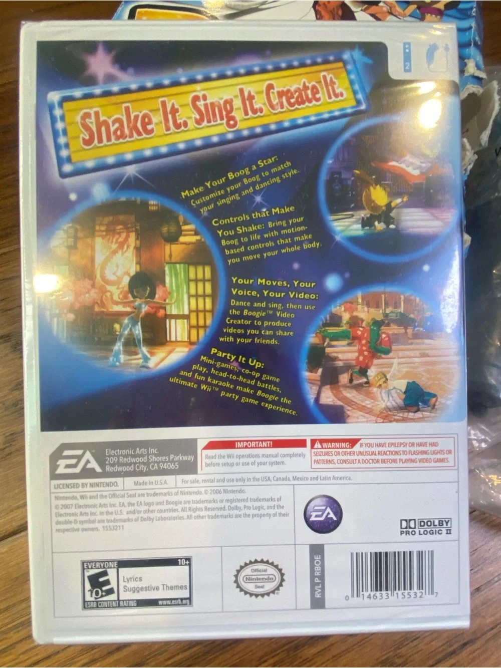 New Boogie - Nintendo Wii - Family Dance Fun‎ - Complete w/ Microphone